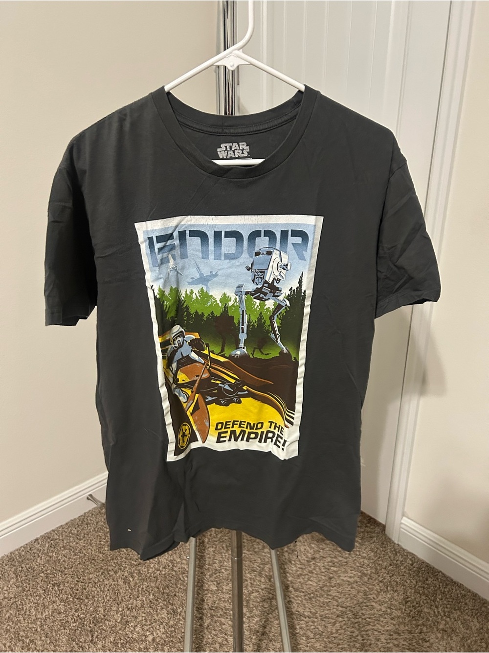 Star Wars Black Endor Graphic Short Sleeve Tee